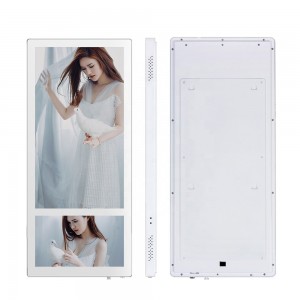 Dual Screen 18.5+10.1 inch LCD Advertising Player for Elevator with Android
