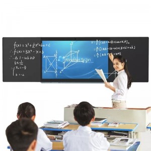Interactive Touch Monitor Manufacturer –  75” 86‘’ Smart LCD Interactive Display with Writing Boards and Capacitive Touch for Multimedia Classroom   – Ledersun