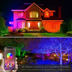 Smart Ground Lights Well Lights Remote Control BLUETOOTH Outdoor Waterproof RGB Color Changing