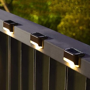 Solar Step Lights Outdoor Waterproof Warm White / Color Changing