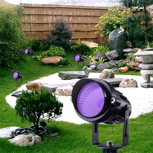 UV LED Blacklight Landscape Lights High Voltage Outdoor Waterproof