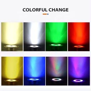 RGBW LED Fountain Light Color Changing Wireless Remote Control