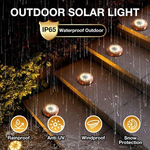 Solar Ground Lights Outdoor Waterproof Warm White /Cold White