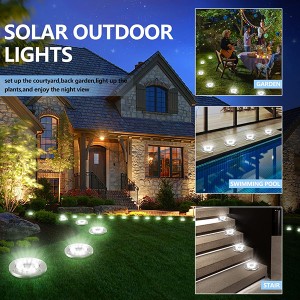 Solar Ground Lights Outdoor Waterproof Cold White / Warm White