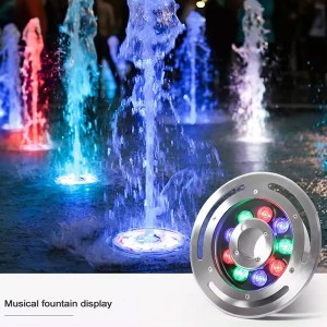 RGBW LED Fountain Light Color Changing Wireless Remote Control