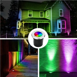 Smart Ground Lights Well Lights Remote Control BLUETOOTH Outdoor Waterproof RGB Color Changing