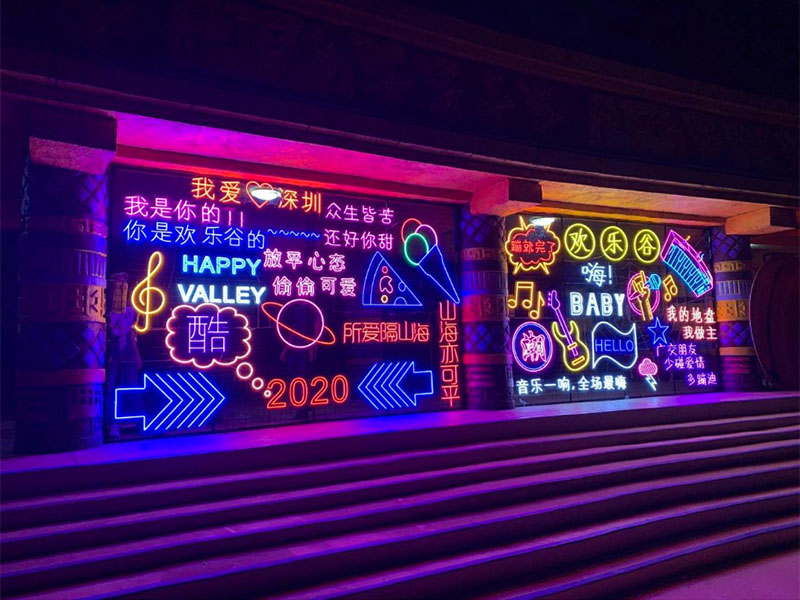 Vasten Handmade Neon Sign For Shenzhen Happy Valley