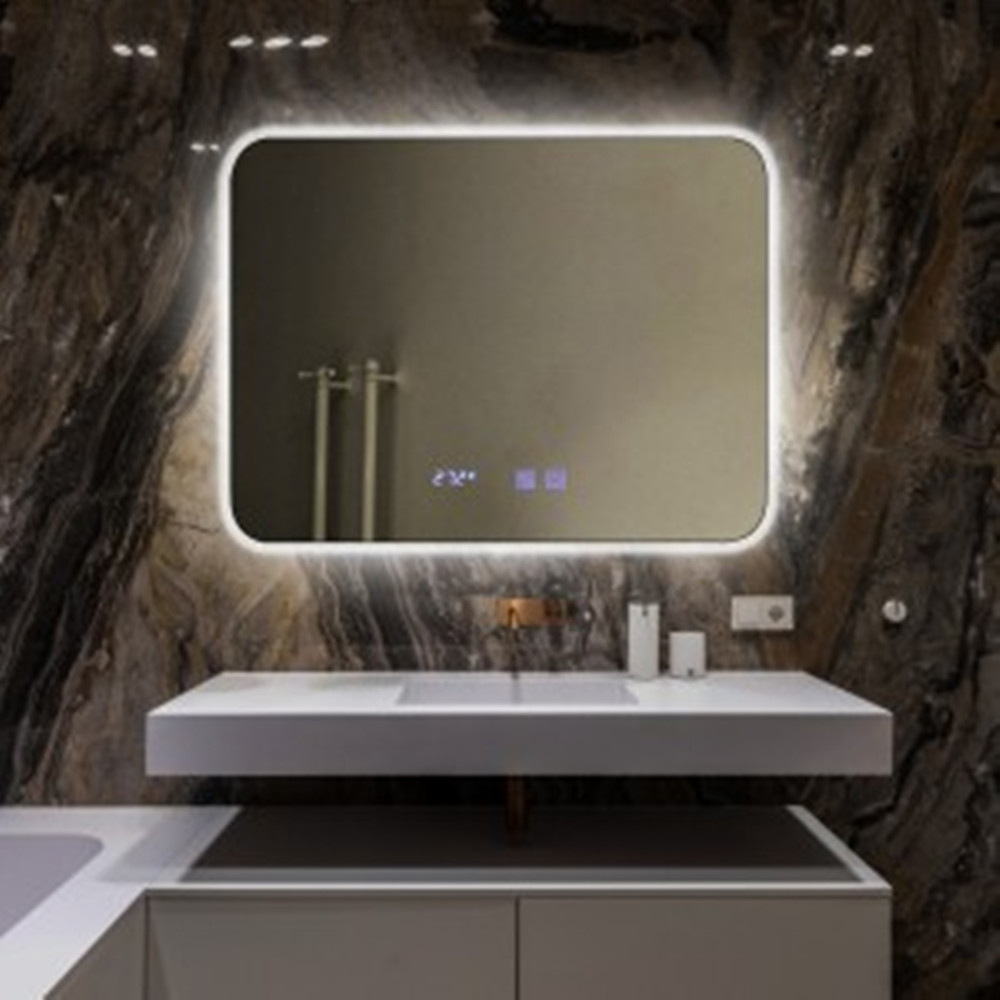 Decorative smart illuminated mirror backlit wall vanity bathroom LED lighted mirror YJ-2103