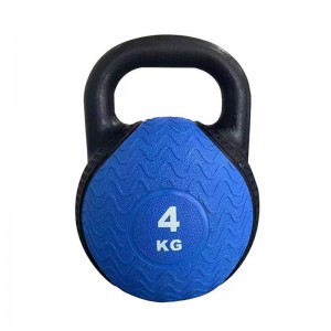 Solid rubber kettlebell for fitness（MOQ：200pcs）