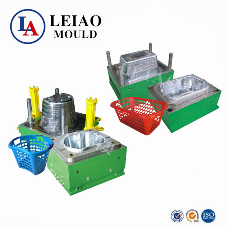 High Precision Injection Molding Plastic Parts PP PE Shopping Basket Mould
