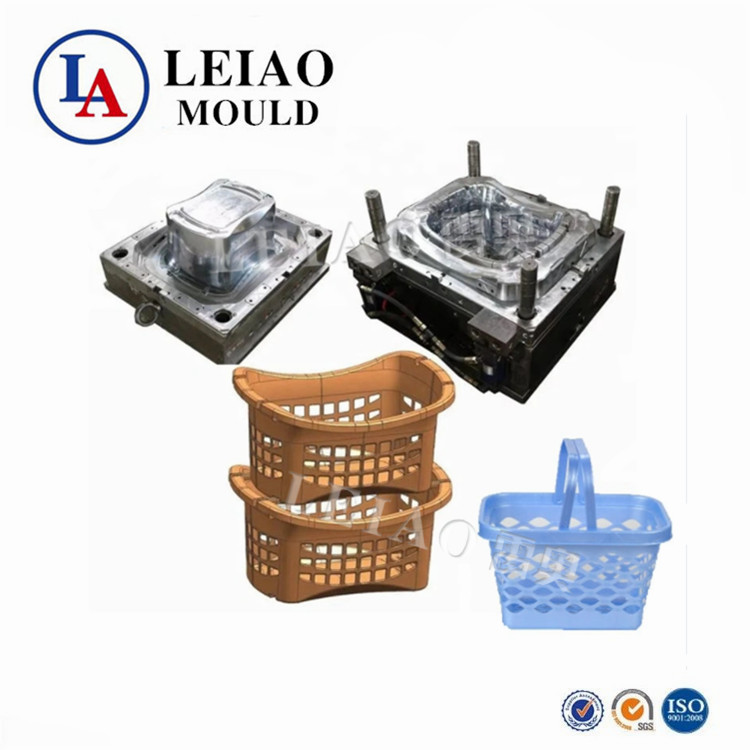 High Precision Injection Molding Plastic Parts PP PE Shopping Basket Mould