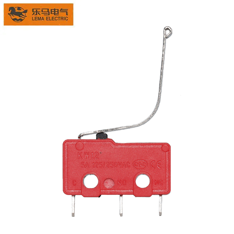Factory Price Micro Switch 220v - Lema KW12-91 long bent lever type micro switch 5a 125/250vac – Lema