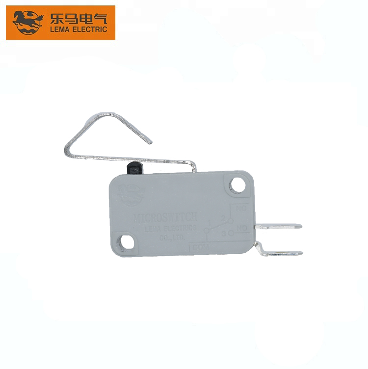 China Cheap price Kw3 Oz Micro Switch - Long Bent Arm Lever Side Common Terminal  SPDT-NO electric Micro Switch KW7-4F – Lema