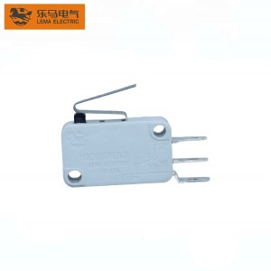 Lema Brand Factory Supply Long Bent Lever Solder Terminal Electronic Device Microswitch Grey KW7-42D