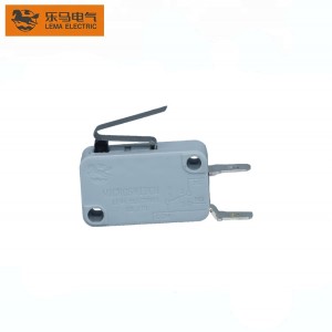 Lema Brand Factory Supply Long Bent Lever Solder Terminal Electronic Device Microswitch Grey Kw7-42e