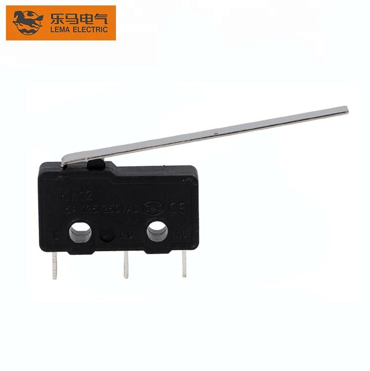 New Fashion Design for Lever Switch - Lema KW12-9 long lever electrical subminiature micro switch snap action basic switch – Lema