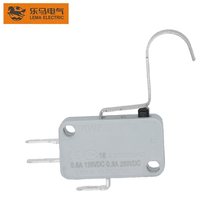 Factory Cheap Hot Micro Switch 16a 250v T85 5e4 - Wholesale Lema KW7-83 bent lever micro switch 250vac microswitch t105 5e4 – Lema