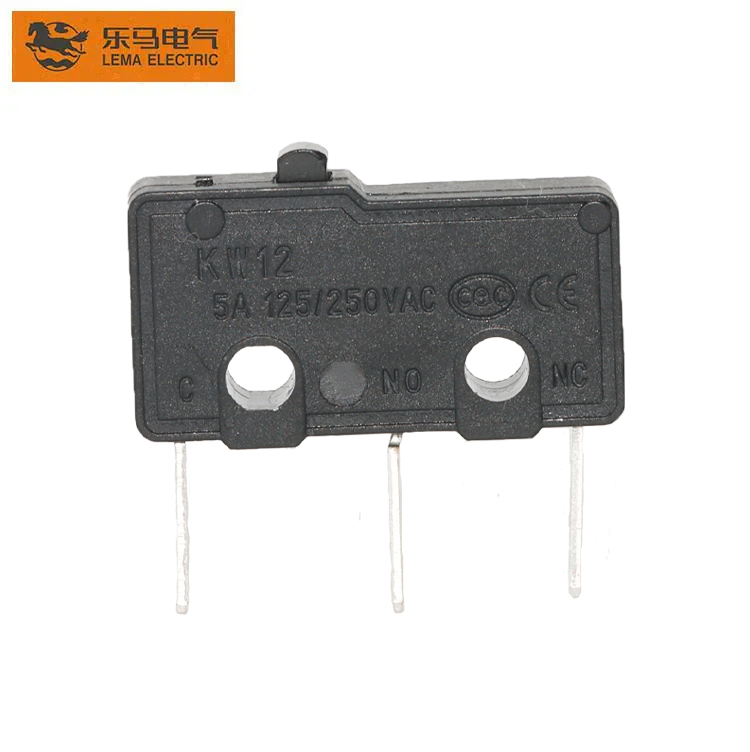 One of Hottest for Micro Switch 28mm - Factory SUPPLY kw12-0G 110 Quick Connect Terminal Black  5A – Lema