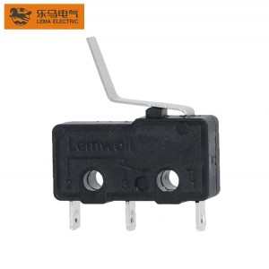 Factory Supply KW12-18 Black Upturned High Leverage Mini Micro Switch
