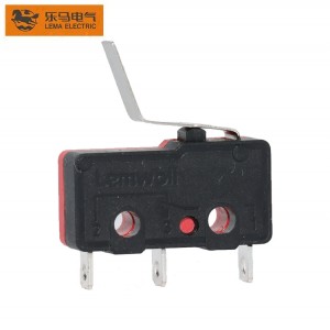 Sensitivity Mini Micro Switch Long Bent Lever Solder Terminal KW12-16