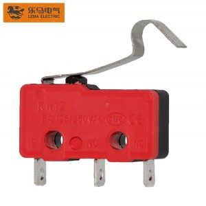 Mini Micro Switch Long Bent Lever Solder Terminal KW12-53