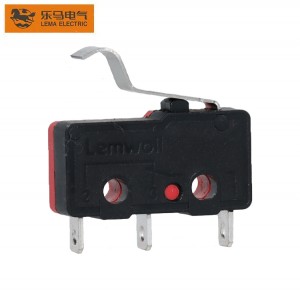 Small Micro Switch High Long Bent Lever Solder Terminal KW12-56