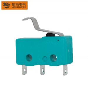 Small Micro Switch Green High Short Bent Lever with CE approval kw12-56