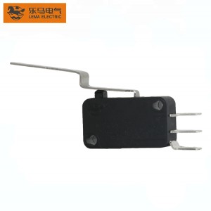 Micro Switch Long Lever Black Side Common Terminal Electric Switch KW7-9I2D