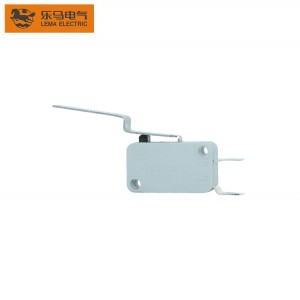 Factory Supply Side Common Terminal Spdt-No Microswitch Grey Kw7-9I2e Long Bent Lever