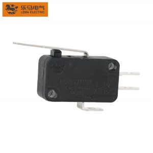 Micro Switch Black Long Lever Solder Terminal kw7-12 With CQC