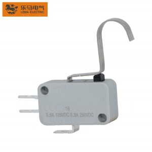 Lema Brand Micro Switch Long Bent Lever Grey 16A 250V kw7-83