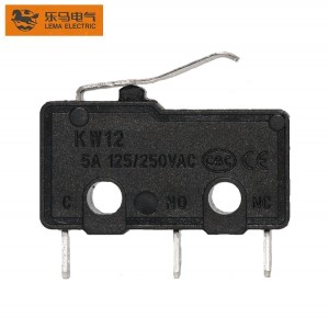 Lema Brand Mini Micro Switch  KW12-33 Black Short Lever 5A