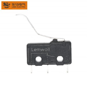 Factory Supply KW12-52 High Quality Mini Micro Switch 5A Long Bent Lever