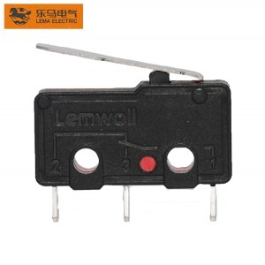 Mini Micro Switch Red and Black Short Widen Lever KW12-1I Sensitive