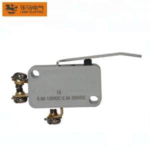 Micro Switch Grey Screw Terminal With Lever Electric Switch KW7-1I2L1