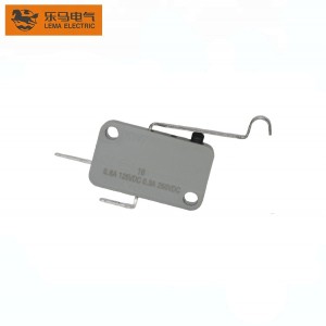 KW7-5IC 187 Quick Solder Terminal Long Bent Lever SPDT-NC Grey Microswitch