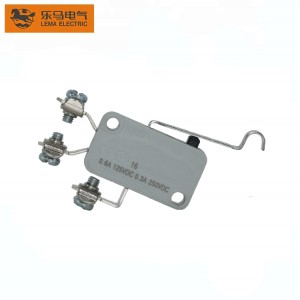 Grey Screw Terminal Long Bent Lever Micro Limit Switch With CQC CE KW7-5IL