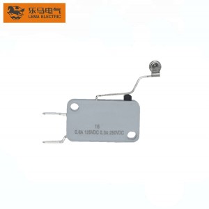 Lema Direct Sales Micro Switch Side Common Terminal Long Bent Roller Arm KW7-23E Grey Switch with CQC Approvals