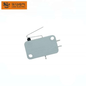 Lema Brand Factory Supply Long Bent Lever Solder Terminal Electronic Device Microswitch Grey Kw7-42y