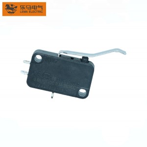 Lema Brand Factory Supply  Kw7-5I2Y Solder Terminal Short Bent Lever Black Micro Switch