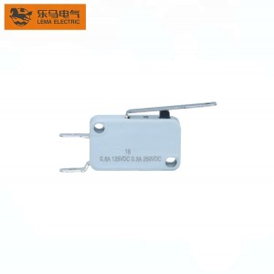 Sensitive Home Appliance Micro Switch Grey Short Bent Lever Solder Terminal Switch Kw7-13E with CQC Approval