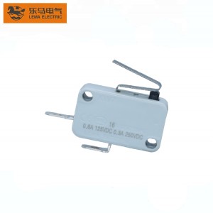 Lema Factory Micro Switch Long Bent Lever Kw7-42c Grey 187 Quick Connect Terminal