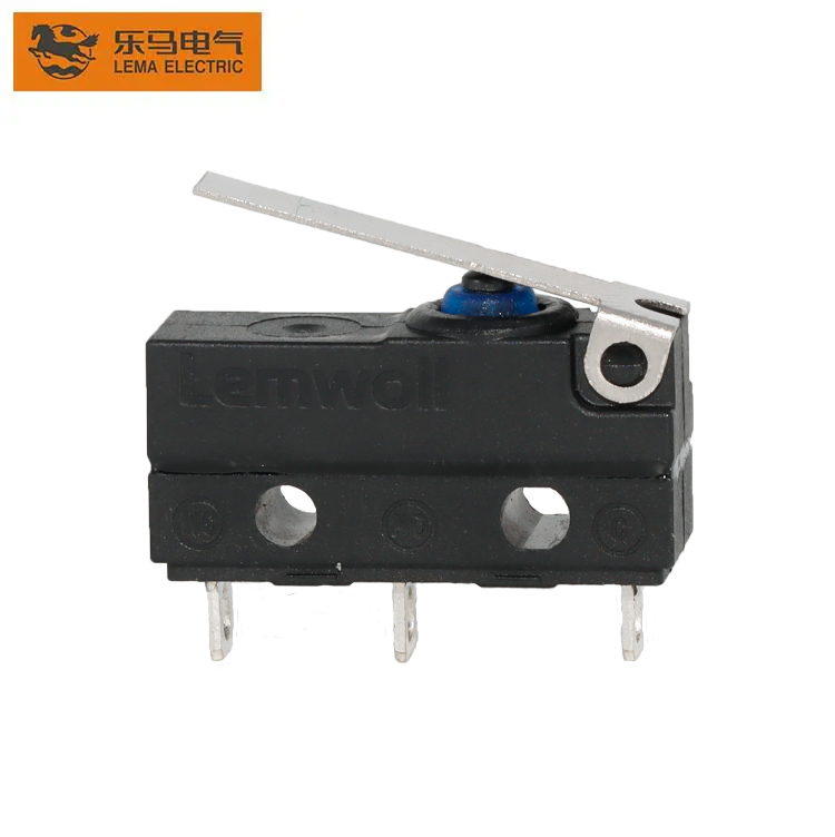 China Wholesale Micro Switch 25t85 Micro Switch Quotes –  KW12F-1 usa 5A Dustproof waterproof ip65 micro switch with lever – Lema detail pictures