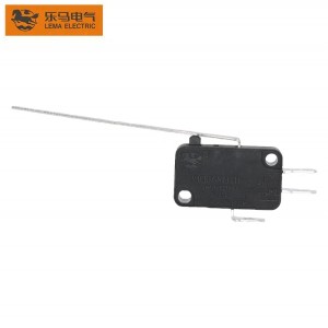 Micro Switch KW7-98 Extra Long Leverage Solder Terminal Black