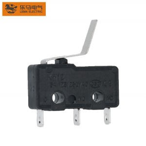 Factory Supply KW12-18 Black Upturned High Leverage Mini Micro Switch
