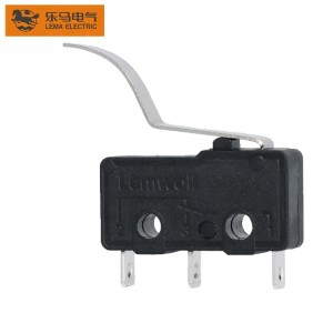 Lema Factory Supply Mini Micro Switch Black High Bent Lever KW12-63