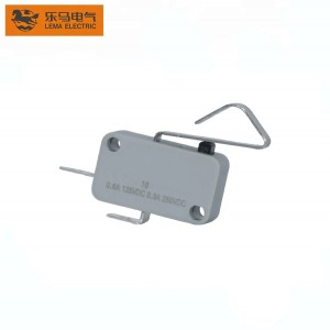Extra-Long Bent Arm Switch Solder Terminal Micro Switch Grey SPDT-NC LEMA Brand Electric Switch KW7-4C