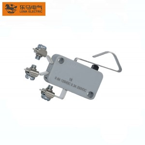 Long Bent Lever Screw Terminals Microswitch Grey KW7-4L Micro Electric Switch NO NC