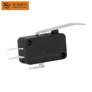 Factory Supply Micro Switch Long Bent Wide Lever Black KW7-1I2