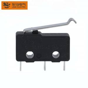 Manufactur standard Mini Micro Switch - Hot Sale KW12-5 5A Bent Lever Welding Terminal Mini Marcel Waver Microswitch – Lema